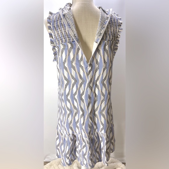 THML Blue and White Patterned Dress - Picture 6 of 12